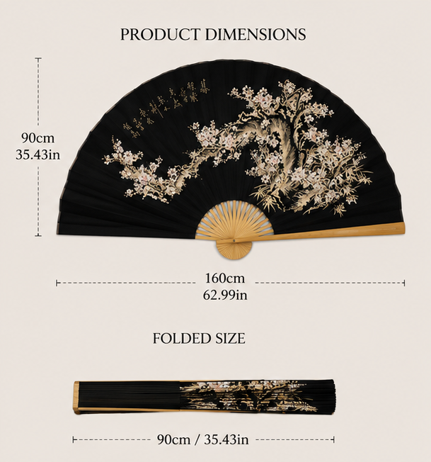 Blossom Noir Wall Fan
